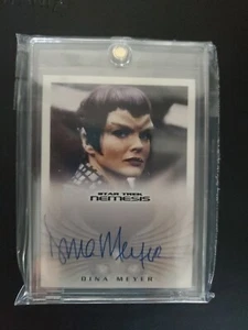 Dina Meyer 2002 Star Trek Nemesis Commander Donatra Authentic Autograph Card NA4 - Picture 1 of 2