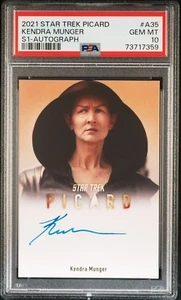 2021 Star Trek Picard S1 Autographs Auto #A35 Kendra Munger PSA 10 GEM - Bild 1 von 2