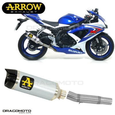 Scarico SUZUKI GSX-R 750 2008 2009 ARROW ALU CC THUNDER - Immagine 1 di 4
