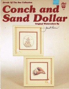 Conch & Sand Dollar Jewels of the Sea Collection Cross Stitch Pattern Leaflet - Picture 1 of 1
