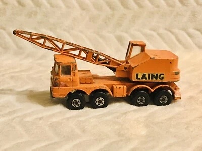 Grúa móvil Matchbox Super Kings K-12 Laing de colección - Hecha en Inglaterra por Lesney Foto 1 de 4