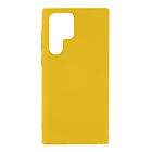 Case for Samsung Galaxy S22 Ultra Silicone Semi-Rigid Soft-touch Finish yellow