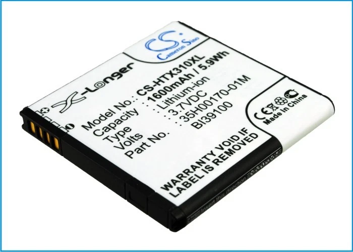 Batería 3.7V para HTC X315, Runnymede, Eternity, X315E, Titan, X310E, Sensation X Foto 1 de 4