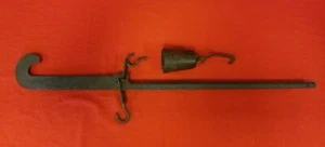Antique Cotton Tobacco Pea Beam Scale with Weight - Picture 1 of 7