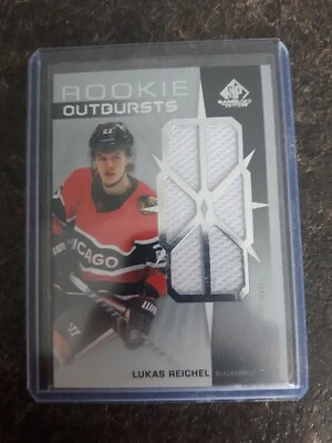 2022-23 SP Game Used Rookie Outburst Jersey Lukas Reichel Card# RO-LR - Image 1 of 2