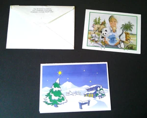TWO John Denver Windstar Cards - Christmas Holiday with Envelope and Earth Day - Imagen 1 de 4