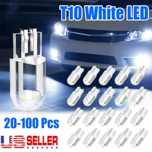 20-100X White T10 194 168 W5W 2825 LED License Plate Interior Light Bulb 6000K - Picture 1 of 14