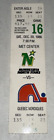 12/20/86 North Stars Québec Nordiques Vintage LNH Logos Billet Stub Met Center