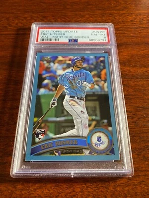 2011 Topps Update Wal-Mart Blue Border #US155 Eric Hosmer Rookie Card. PSA 8 NRM - Image 1 of 2