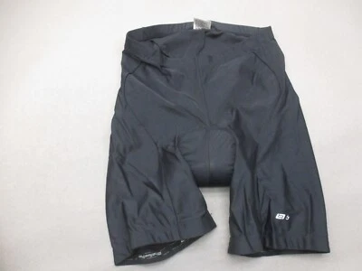 Bellwether Size L Mens Black Nylon Padded Stretch Compression Cycling Shorts 673 - Image 1 of 4