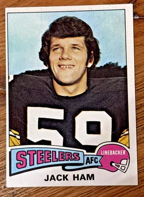 1975 Topps Football JACK HAM - # 140 - Image 1 of 2
