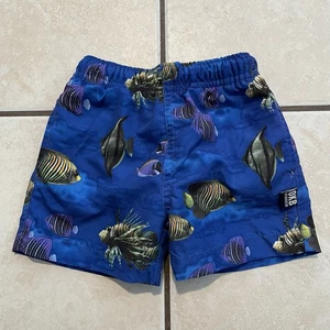Vintage Infant 3-6 Months Baby Osh Kosh B Gosh Swim Shorts Tide Fish Beach - Picture 1 of 11