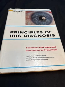 Principles of Iris Diagnosis Hardcover Josef Deck 1982 Atlas Edition - Picture 1 of 4