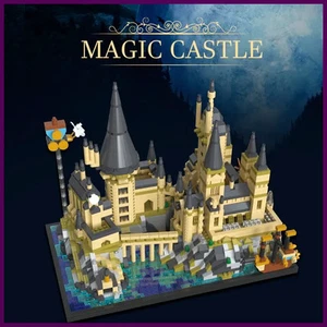 2700+pz Magic World Castello Medievale MOC Città Edilizia Mattoni Modellismo Blocchi Giocattoli - Foto 1 di 24