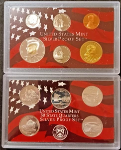 2005-S United States Mint Silver Proof Set (11 Coins) NO Box - Picture 1 of 6