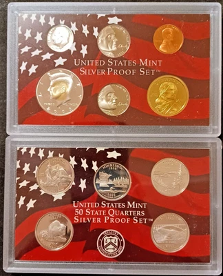 2005-S United States Mint Silver Proof Set (11 Coins) NO Box - Image 1 of 4