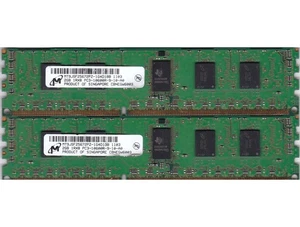 4GB 2x2GB MICRON PC3-10600R DDR3 ECC REG MT9JSF25672PZ-1G4D1BB SERVER MEMORY KIT - Picture 1 of 2