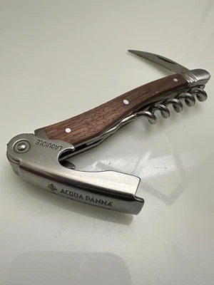 Laguiole Bee ACQUA PANNA S. PELLEGRINO 服务员开瓶器葡萄酒钥匙开启器 — 第 1/4 张图片