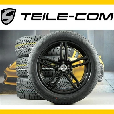 NEUF*+ORIG. Jeu de roues hiver Porsche Macan 95B 19" "Turbo" NOIR/roues NOIR - Bild 1 von 2