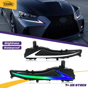 For Lexus Is300/Is350/Is200T 2017-2020 RGB LED Daytime Running Light DRL Pair - Picture 1 of 18