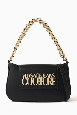 Bolso de Mano Mujer Versace Jeans Couture Negro con Dorado Usado Buen Estado Foto 1 de 4