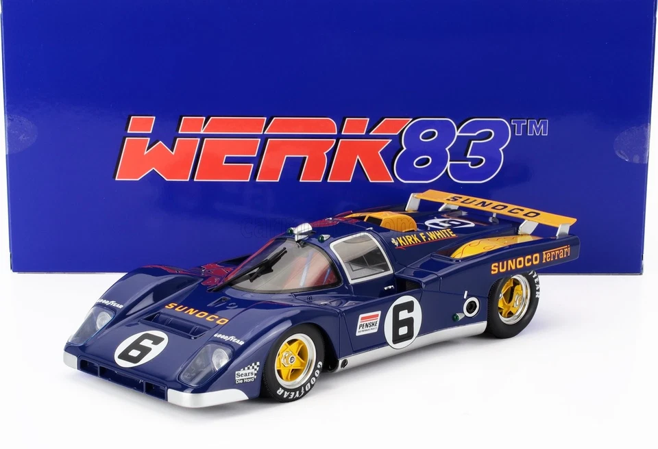 1/18 WERK83 - FERRARI - 512M 5.0L V12 TEAM PENSKE SUNOCO N 6 3rd 24h W18053005 - Immagine 1 di 1