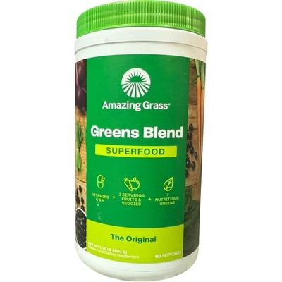 Increíble superalimento verde hierba la bebida original en polvo 60 porciones 04/2026+ Foto 1 de 4