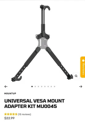 Computer Screen Universal VESA Mount Adapter Kit MU0045 Tilt Black Pc - Image 1 of 4
