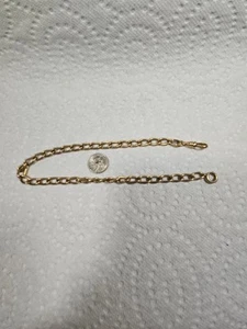 B190 Simmons 1/10 12k Gold Filled Heavy Pocket Watch Chain 13” 22.7g. Antique - Picture 1 of 6