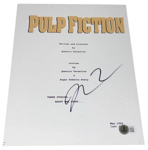 Quentin Tarantino Signed Autograph Pulp Fiction Script Screenplay Beckett BAS - Picture 1 of 3