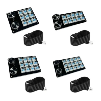 Mechanical Macro Keypad Programmable Key 2Control Knob for Efficient Gaming - Image 1 of 4