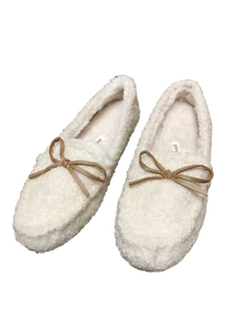 Zapatillas mocasín con arco Ex Marks and Spencer Borg precio de venta sugerido por el fabricante £22,50 - Imagen 1 de 4