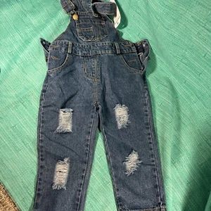 NEW Kidscool Space Overalls Denim $39 Retail 2-3 Years - Picture 1 of 6
