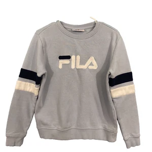 FILA Sweatshirt Adult Small Blue Y2K 90s Color Block Cut & Sew Sleeve Vintage S - Picture 1 of 24