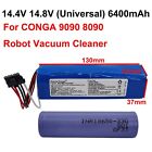 14.4V 14.8V 6.4Ah Rechargeable Battery For Conga 9090 8090 Robot Vacuum Cleaner