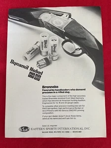 Vintage 1977 Brenneke Shotshell West Germany Print Ad - Picture 1 of 7