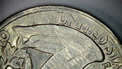 1979 Washington Quarter, No Mint Mark / OB & R = DD Rim  /Basining of (United) - Image 1 of 4