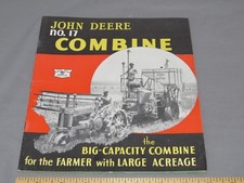 Vintage 1938 John Deere 17 Combine Sales Brochure Catalog 1938 Original 36pgs