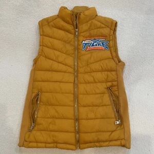 La Garra Del Sabor El Tigre Sonidero Yellow Embroidered Puff Vest Youth Lg (B32) - Picture 1 of 9