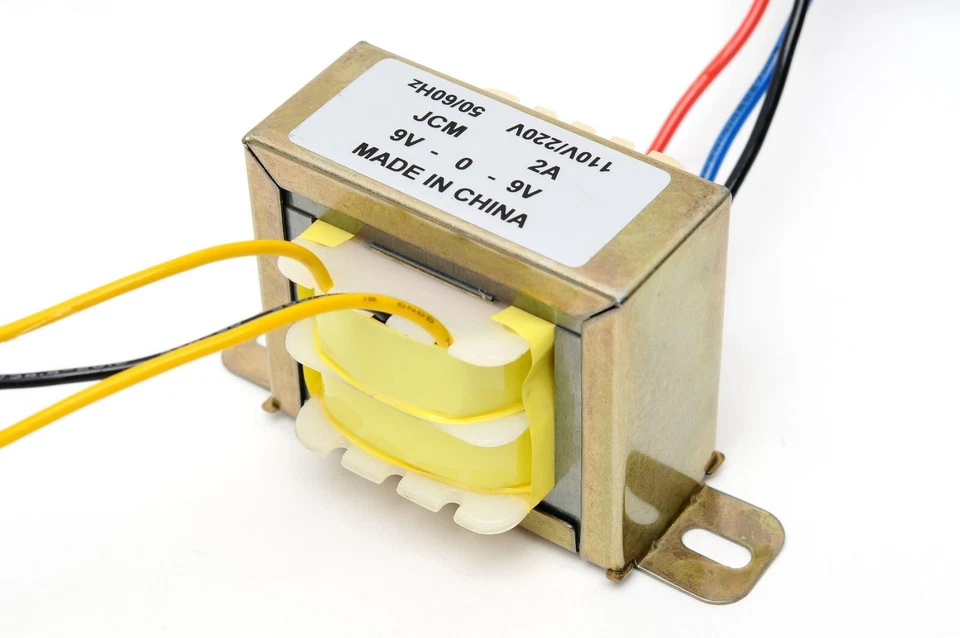 110/220VAC to 18VAC 2000mA 2A Center Tap Power Transformer 9V-0-9V 18V AC 9V x 2 - Image 1 of 1