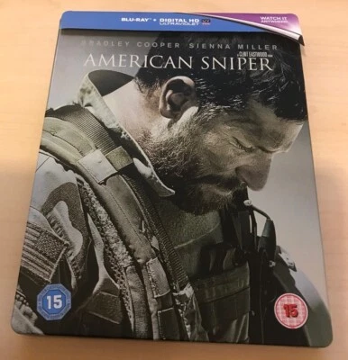 AMERICAN SNIPER, BRADLEY COOPER, LIMITED EDITION REGION FREE BLU RAY STEELBOOK - Image 1 of 4