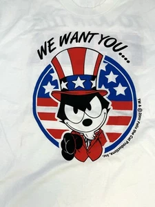 Felix The Cat Vintage T-Shirt 2002 “We Want You!” Fan Club Rare!  Men’s Medium - Picture 1 of 6