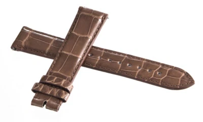 NEW Michele Womens 18mm x 16mm Brown Alligator Leather Watch Band Strap - Image 1 of 4