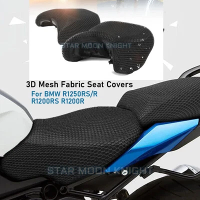 Fundas de asiento de tela de malla 3D para motocicleta BMW R1250RS/R R1200RS R1200R Foto 1 de 4