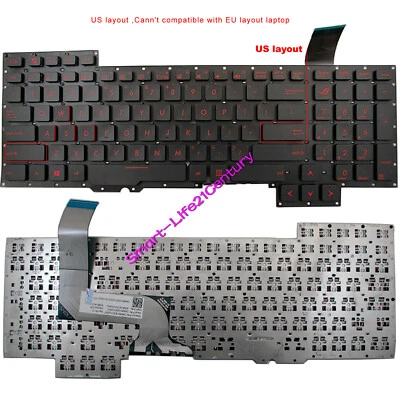 Nuevo para teclado portátil ASUS G751J G751JL G751JM G751JT G751JY serie EE. UU. Foto 1 de 4
