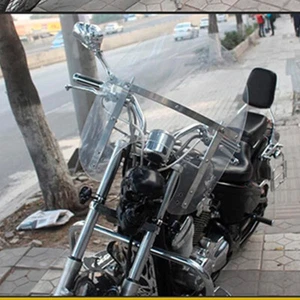 Clear Color GM MotorcycleLarge Windshield Windshield Harley Kawasaki HondaYamaha - Picture 1 of 15