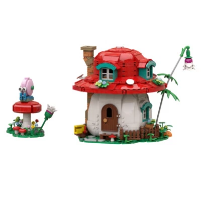 MOC: Mushroom House with Interior Toys Building Set Creative Toys 1048 Pieces  - Image 1 of 4