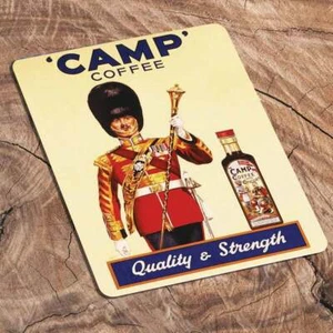 Replica Insegna Caffè Camp Vintage in Metallo - Qualità e Resistenza - Foto 1 di 1