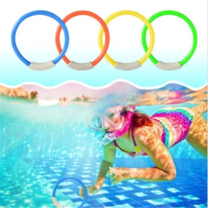 1pcs Summer Underwater Diving Rings Swimming Pool Kids Dive Ring Water Play Toy - Picture 1 of 12