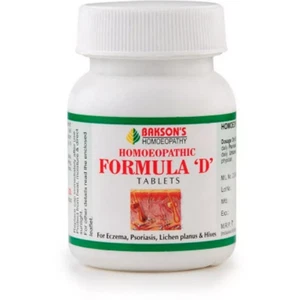 Bakson Formula D 75 Tablets Eczema, Psoriasis, Lichen Planus, Urticaria/Hive30ml - Picture 1 of 4